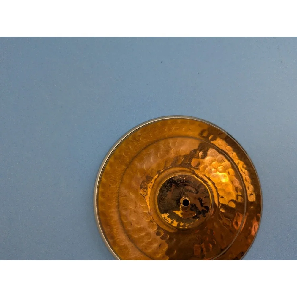 Vintage India Hammered Copper Pot Pan Lid 5.5 Inch